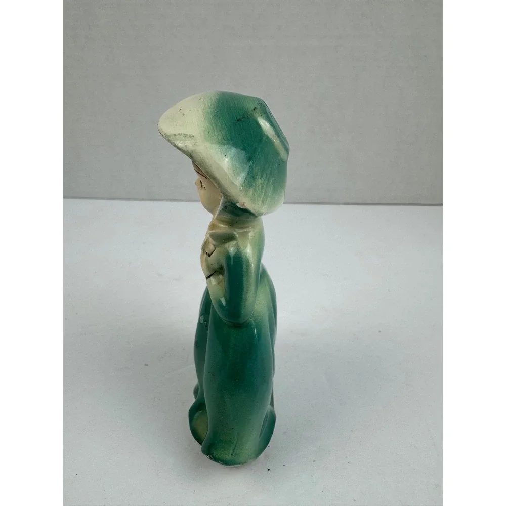 Vintage Rare Scarlet O'Hara Gone with the Wind Figurine Green Victorian Dress
